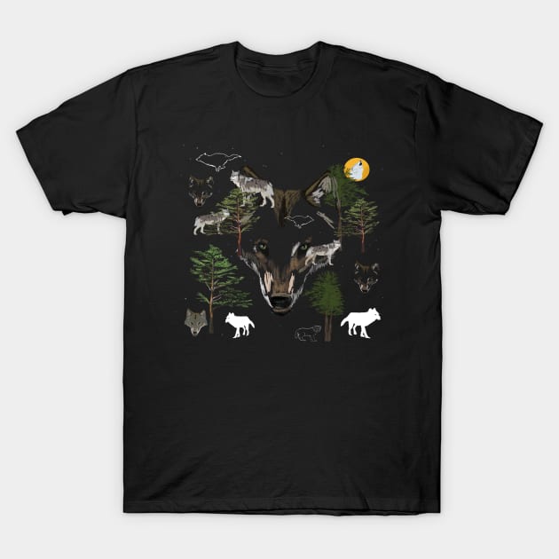 Wolf Dream T-Shirt by Manitarka